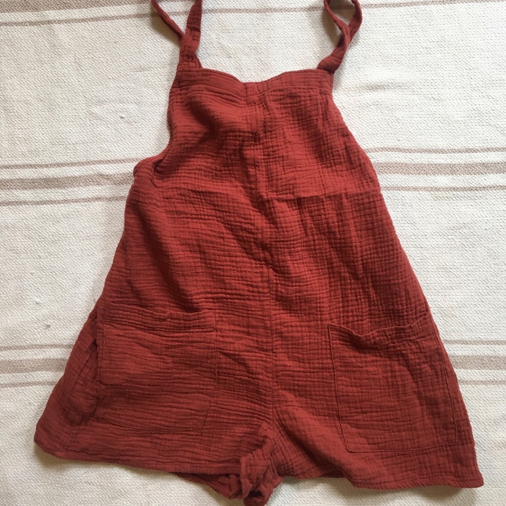 Burnt orange romper🧡